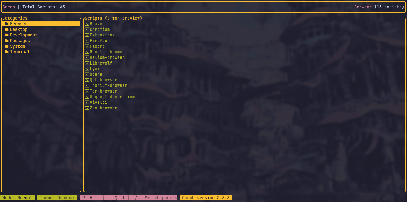 Gruvbox Theme Preview